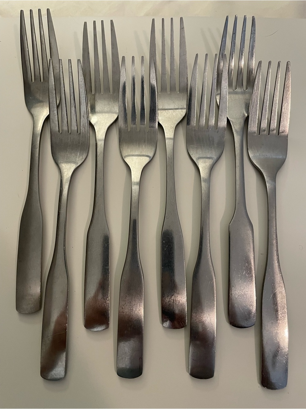Vintage Superior Stainless Newbriton Dinner Forks Set Of 8